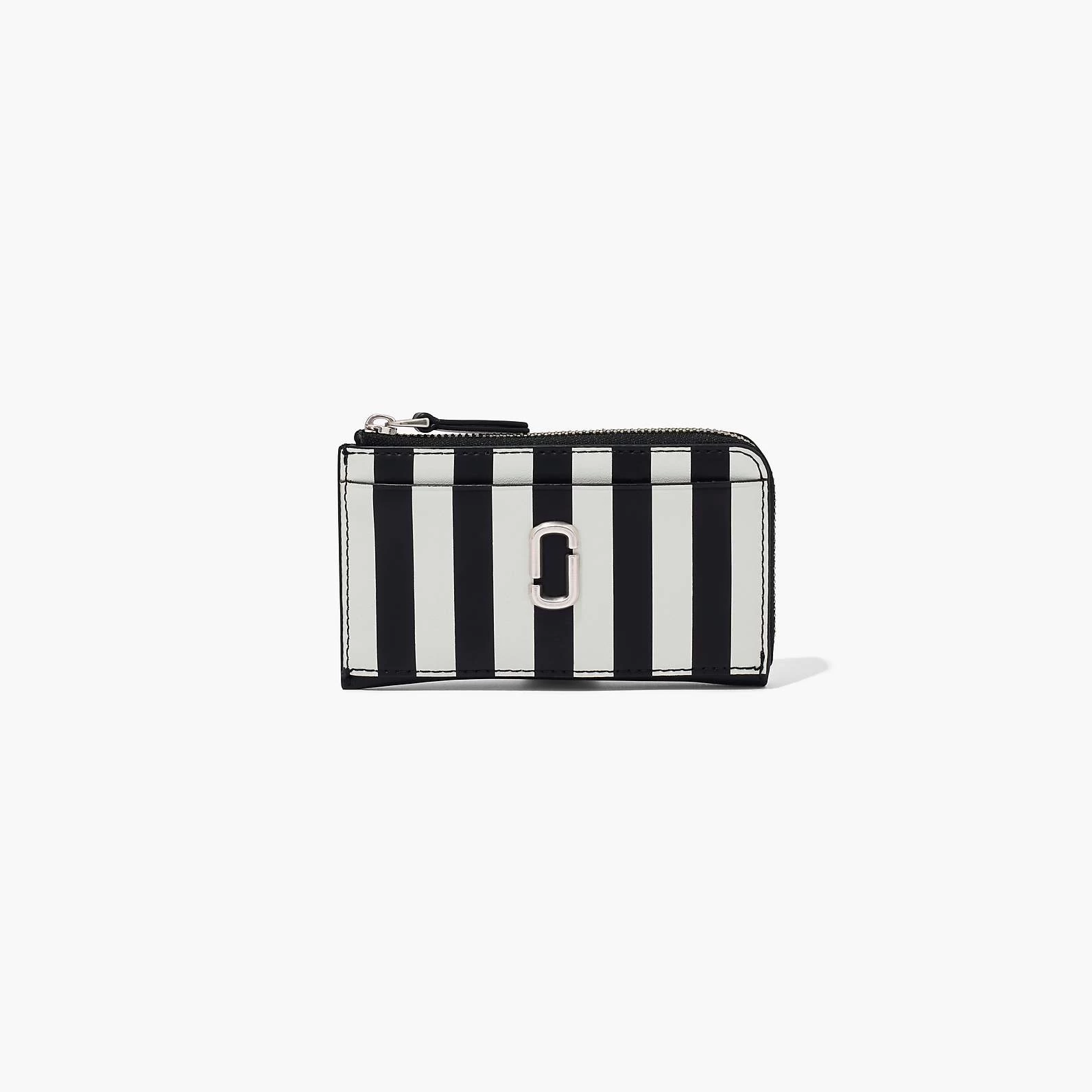 Marc Jacobs The Striped J Marc Top Zip Multi Wallet BLACK/WHITE 3 Marc Jacobs The Striped J Marc Top Zip Multi Wallet BLACK/WHITE