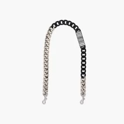 Marc Jacobs The Barcode Chain Shoulder Strap NICKEL/BLACK