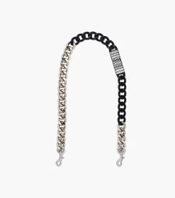 Marc Jacobs The Barcode Chain Shoulder Strap NICKEL/BLACK -Fashion Store MJI 2P3SST020S02 037 F8F8F8 1 1 MAIN 2
