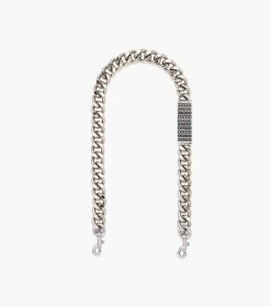 Marc Jacobs The Barcode Chain Shoulder Strap NICKEL -Fashion Store MJI 2P3SST020S02 042 F8F8F8 1 1 MAIN 1