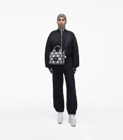 Marc Jacobs The Spots Jacquard Small Tote BLACK/IVORY -Fashion Store MJI 2R3HTT024H01 004 F8F8F8 1 1 ALT1