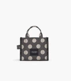 Marc Jacobs The Spots Jacquard Small Tote BLACK/IVORY -Fashion Store MJI 2R3HTT024H01 004 F8F8F8 1 1 ALT2