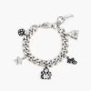 Marc Jacobs The Mini Icon Spots Charm Bracelet BLACK MULTI/SILVER