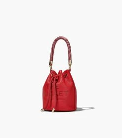 Marc Jacobs The Leather Mini Bucket Bag TRUE RED -Fashion Store MJI 2S3HCR058H03 617 F8F8F8 1 1 ALT4