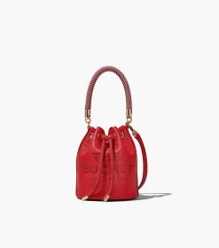 Marc Jacobs The Leather Mini Bucket Bag TRUE RED -Fashion Store MJI 2S3HCR058H03 617 F8F8F8 1 1 MAIN 2
