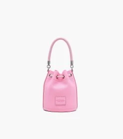 Marc Jacobs The Leather Mini Bucket Bag FLURO CANDY PINK -Fashion Store MJI 2S3HCR058H03 691 F8F8F8 1 1 ALT3