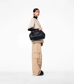 Marc Jacobs Re-Edition Quilted Leather Stam Bag BLACK -Fashion Store MJI 2S3HSC002H03 001 F8F8F8 1 1 ALT1