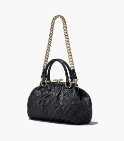 Marc Jacobs Re-Edition Quilted Leather Stam Bag BLACK -Fashion Store MJI 2S3HSC002H03 001 F8F8F8 1 1 ALT2