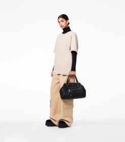 Marc Jacobs Re-Edition Quilted Leather Stam Bag BLACK -Fashion Store MJI 2S3HSC002H03 001 F8F8F8 1 1 ALT5