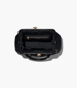 Marc Jacobs Re-Edition Quilted Leather Stam Bag BLACK -Fashion Store MJI 2S3HSC002H03 001 F8F8F8 1 1 ALT7