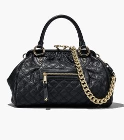 Marc Jacobs Re-Edition Quilted Leather Stam Bag BLACK -Fashion Store MJI 2S3HSC002H03 001 F8F8F8 1 1 MAIN 3