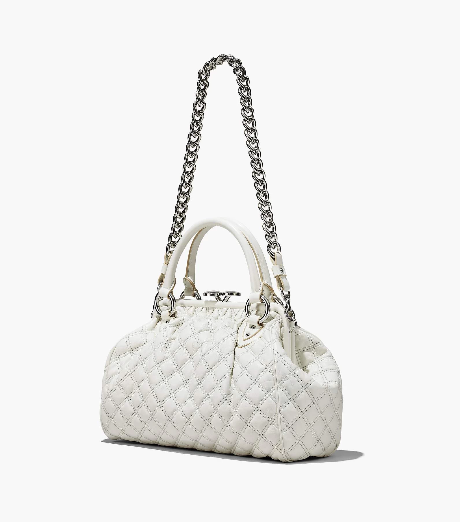 Marc Jacobs Re-Edition Quilted Leather Stam Bag CLOUD WHITE 9 Marc Jacobs Re-Edition Quilted Leather Stam Bag CLOUD WHITE - Image 7
