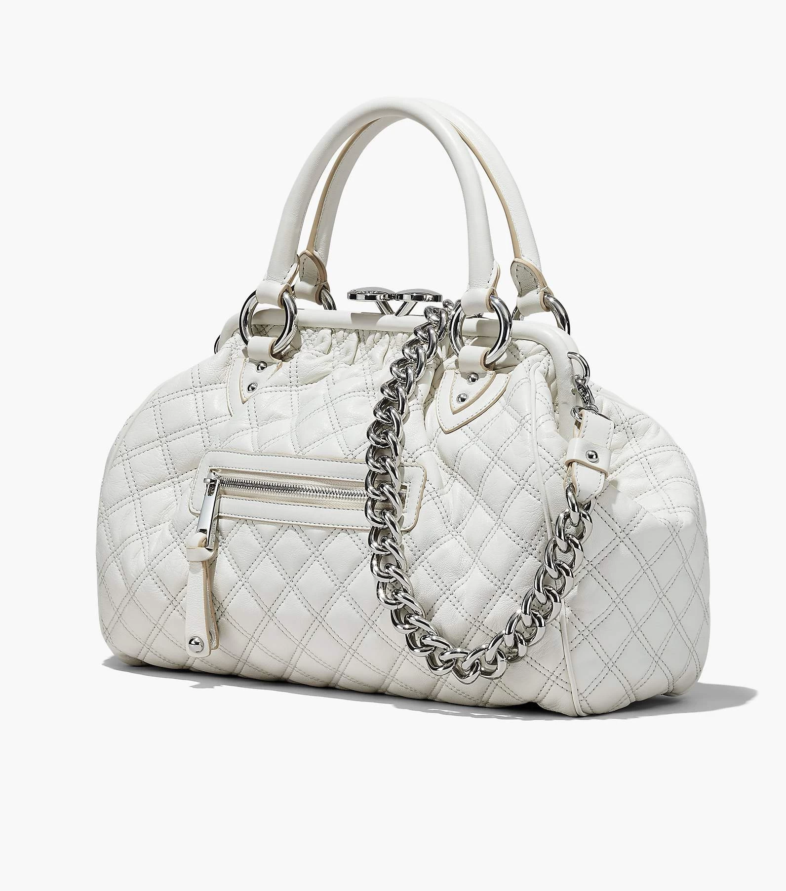 Marc Jacobs Re-Edition Quilted Leather Stam Bag CLOUD WHITE 10 Marc Jacobs Re-Edition Quilted Leather Stam Bag CLOUD WHITE - Image 8