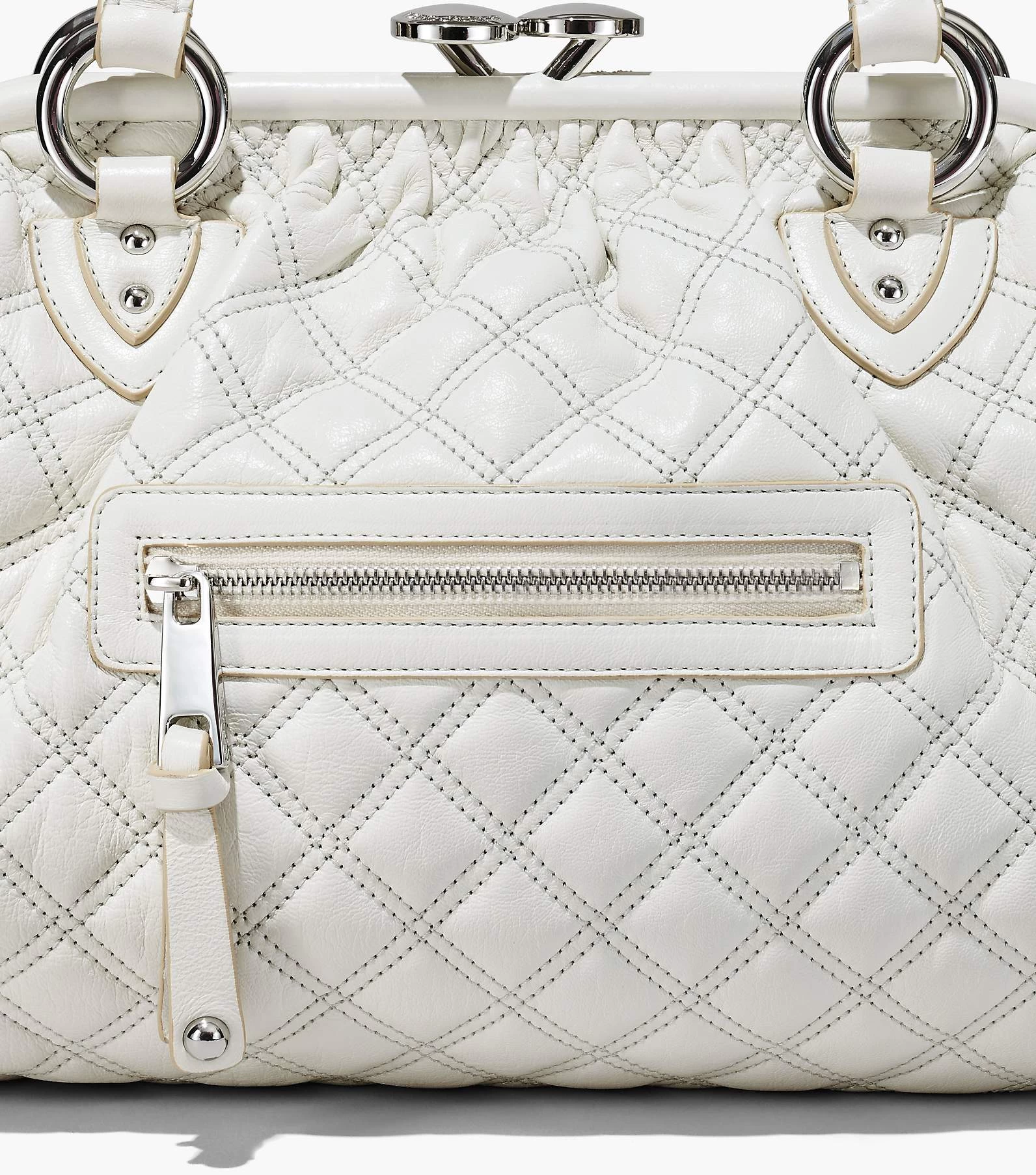 Marc Jacobs Re-Edition Quilted Leather Stam Bag CLOUD WHITE 11 Marc Jacobs Re-Edition Quilted Leather Stam Bag CLOUD WHITE - Image 9