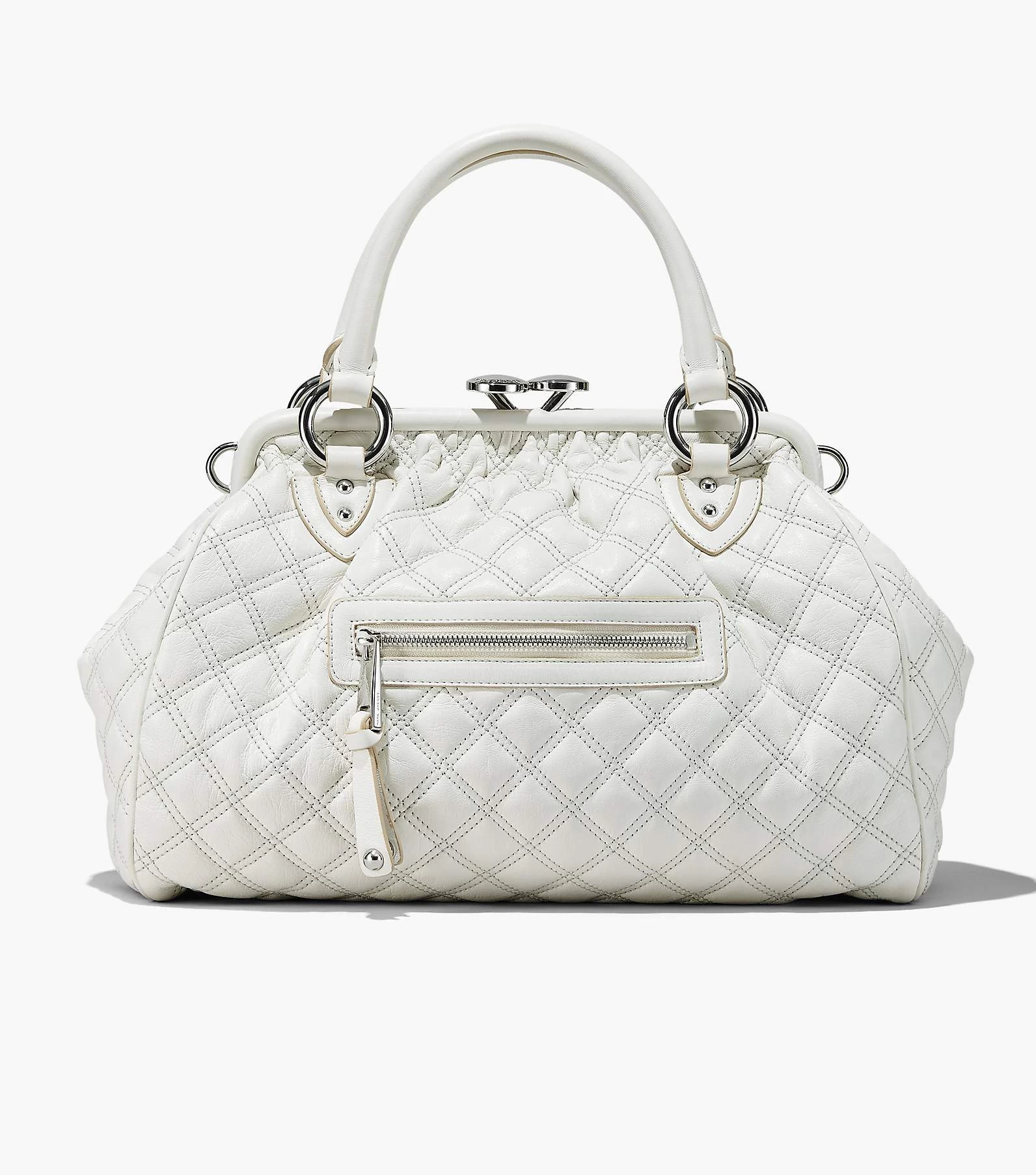 Marc Jacobs Re-Edition Quilted Leather Stam Bag CLOUD WHITE 13 Marc Jacobs Re-Edition Quilted Leather Stam Bag CLOUD WHITE - Image 11