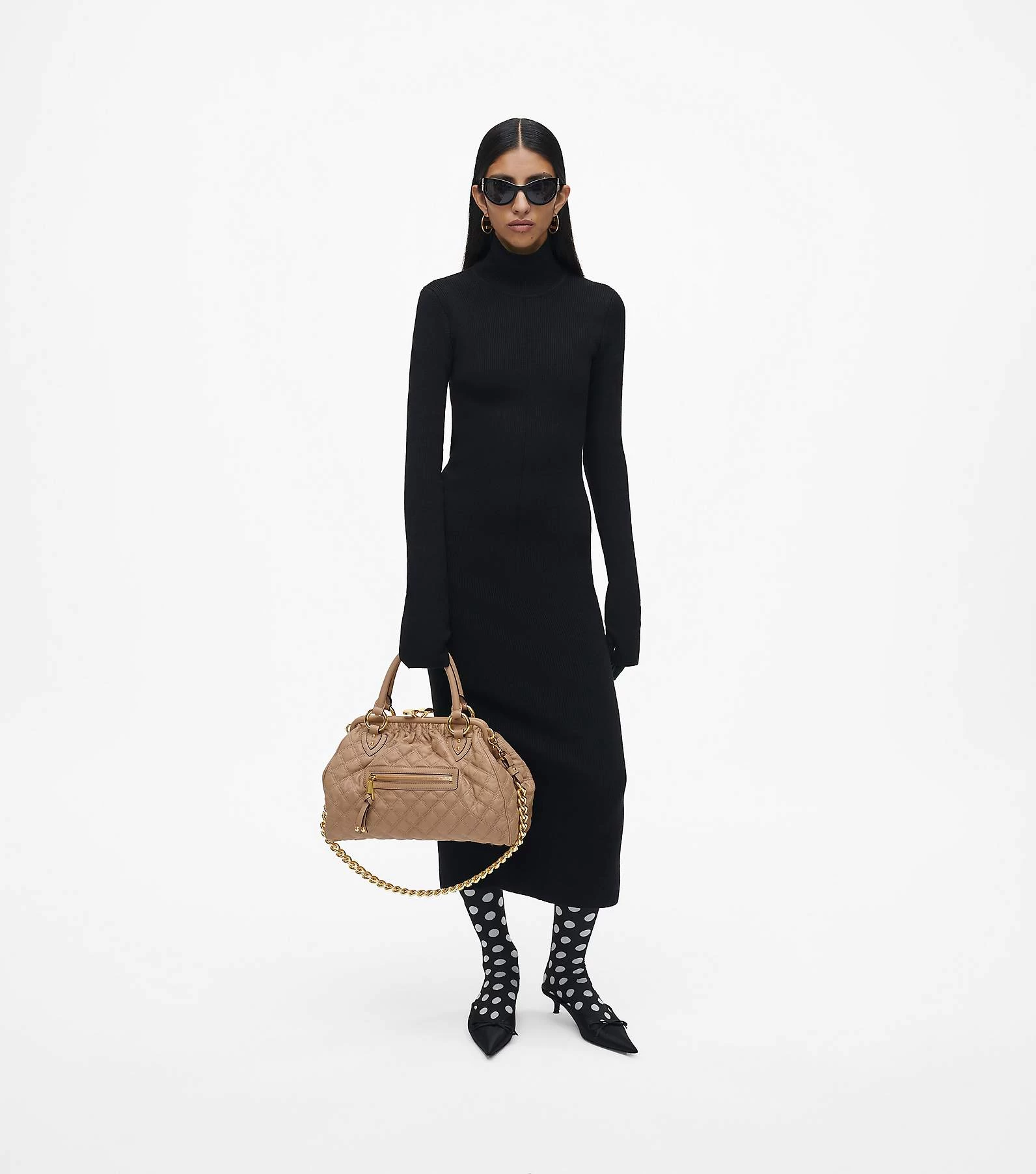 Marc Jacobs Re-Edition Quilted Leather Stam Bag CAMEL 8 Marc Jacobs Re-Edition Quilted Leather Stam Bag CAMEL - Image 6