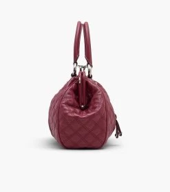 Marc Jacobs Re-Edition Quilted Leather Stam Bag CHERRY -Fashion Store MJI 2S3HSC002H03 602 F8F8F8 1 1 ALT2