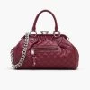 Marc Jacobs Re-Edition Quilted Leather Stam Bag CHERRY