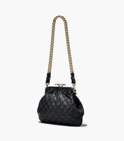 Marc Jacobs Re-Edition Quilted Leather Little Stam Bag BLACK 16 Marc Jacobs Re-Edition Quilted Leather Little Stam Bag BLACK -Fashion Store MJI 2S3HSC003H03 001 F8F8F8 1 1 ALT2