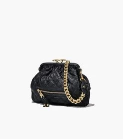 Marc Jacobs Re-Edition Quilted Leather Little Stam Bag BLACK 17 Marc Jacobs Re-Edition Quilted Leather Little Stam Bag BLACK -Fashion Store MJI 2S3HSC003H03 001 F8F8F8 1 1 ALT3
