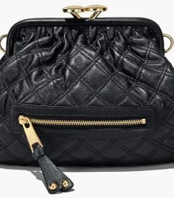 Marc Jacobs Re-Edition Quilted Leather Little Stam Bag BLACK 18 Marc Jacobs Re-Edition Quilted Leather Little Stam Bag BLACK -Fashion Store MJI 2S3HSC003H03 001 F8F8F8 1 1 ALT4