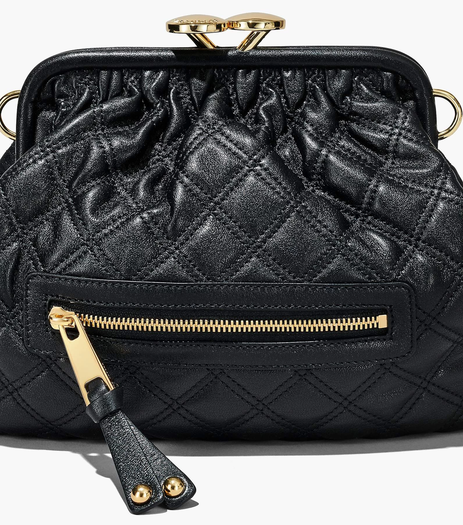 Marc Jacobs Re-Edition Quilted Leather Little Stam Bag BLACK 9 Marc Jacobs Re-Edition Quilted Leather Little Stam Bag BLACK - Image 7