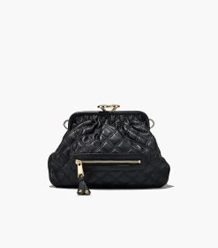 Marc Jacobs Re-Edition Quilted Leather Little Stam Bag BLACK 20 Marc Jacobs Re-Edition Quilted Leather Little Stam Bag BLACK -Fashion Store MJI 2S3HSC003H03 001 F8F8F8 1 1 ALT6