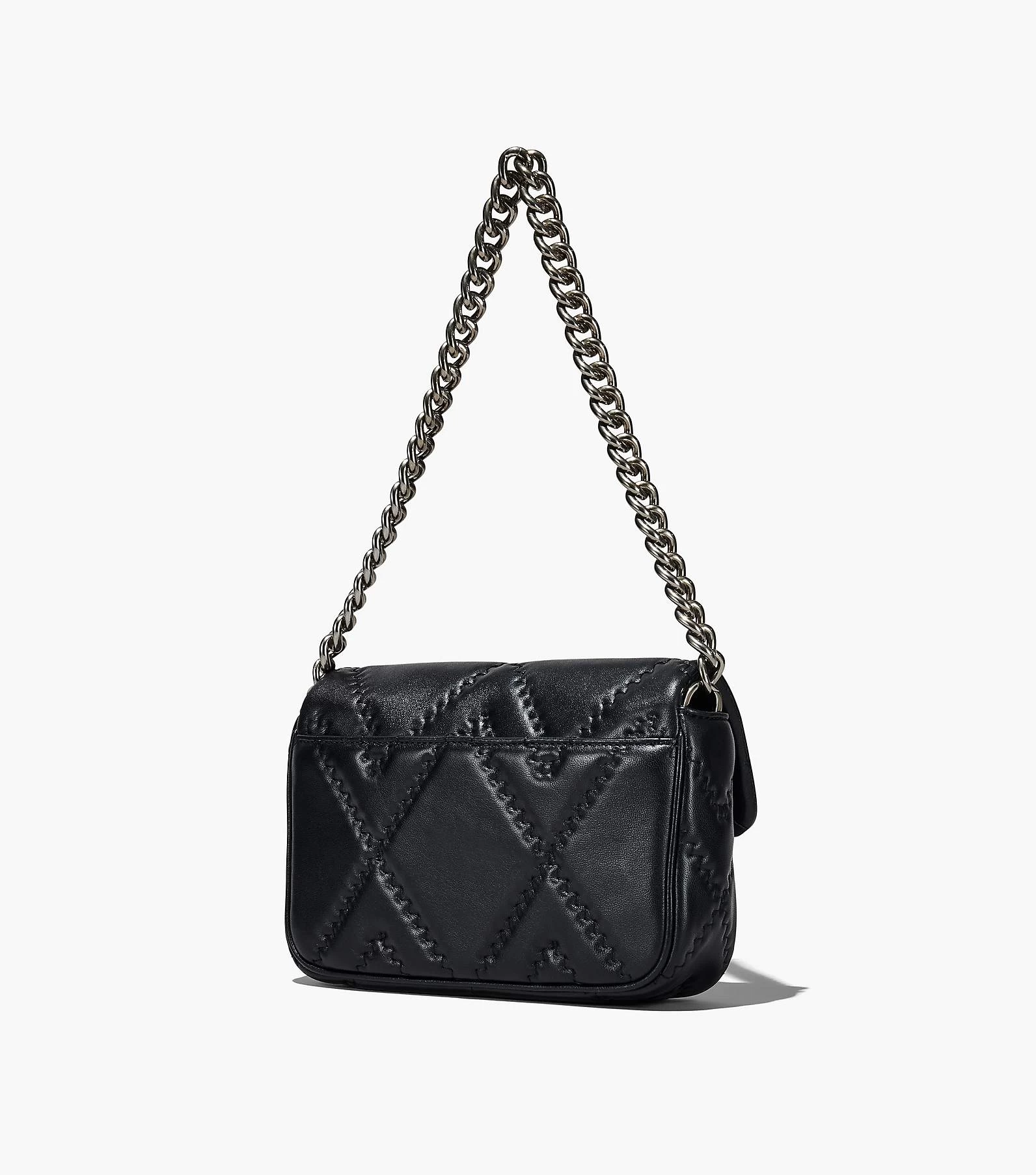 Marc Jacobs The Quilted Leather J Marc Shoulder Bag BLACK 12 Marc Jacobs The Quilted Leather J Marc Shoulder Bag BLACK - Image 10
