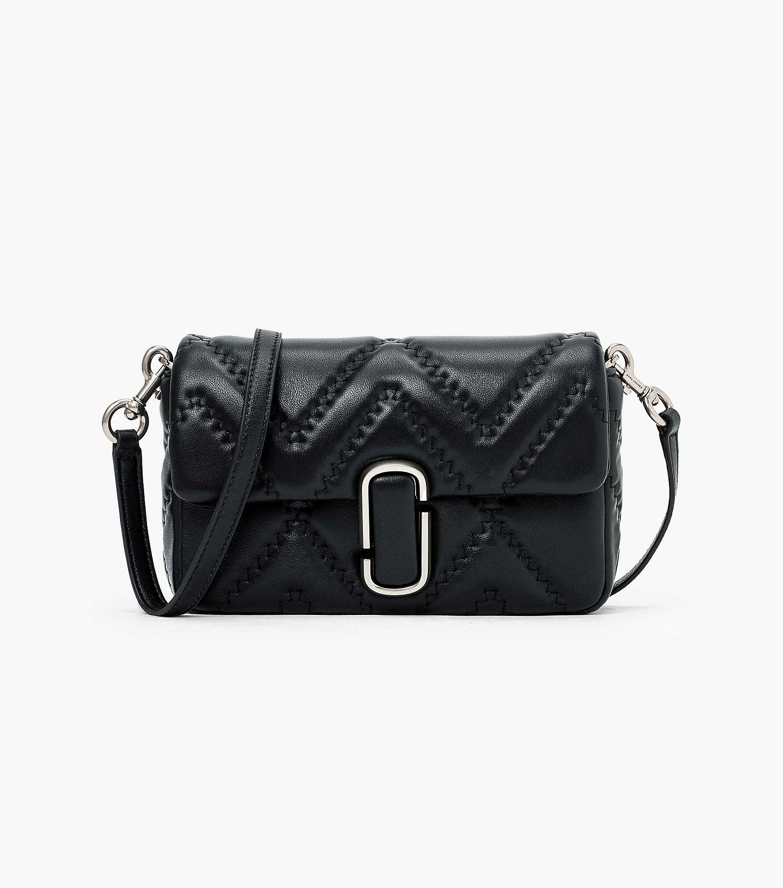 Marc Jacobs The Quilted Leather J Marc Shoulder Bag BLACK 14 Marc Jacobs The Quilted Leather J Marc Shoulder Bag BLACK - Image 12