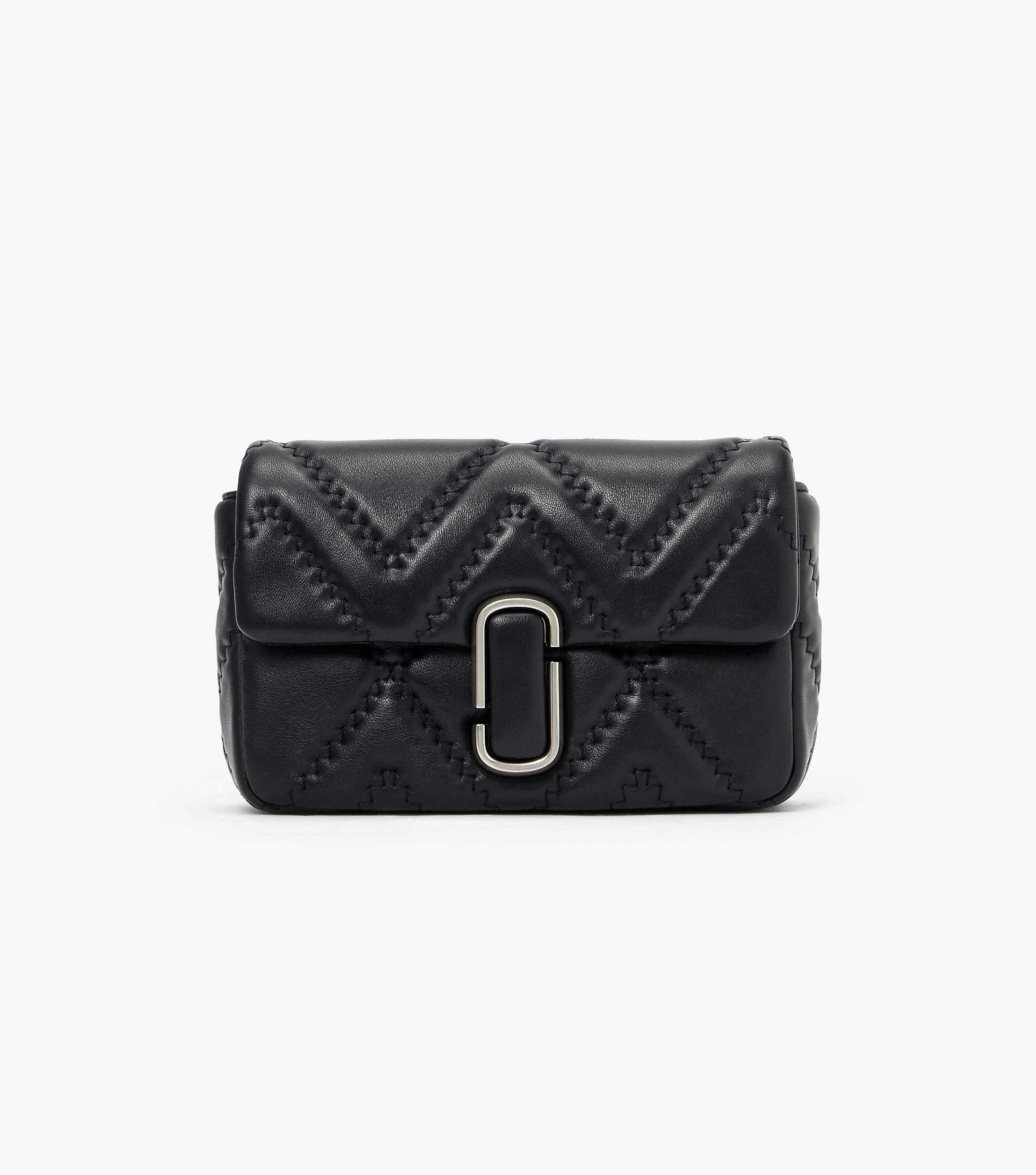 Marc Jacobs The Quilted Leather J Marc Shoulder Bag BLACK 16 Marc Jacobs The Quilted Leather J Marc Shoulder Bag BLACK - Image 14
