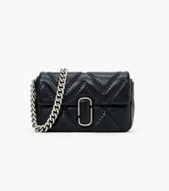 Marc Jacobs The Quilted Leather J Marc Shoulder Bag BLACK 24 Marc Jacobs The Quilted Leather J Marc Shoulder Bag BLACK -Fashion Store MJI 2S3HSH007H03 001 F8F8F8 1 1 MAIN 1