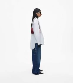 Marc Jacobs The Quilted Leather J Marc Shoulder Bag CHERRY -Fashion Store MJI 2S3HSH007H03 602 F8F8F8 1 1 ALT6