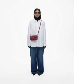 Marc Jacobs The Quilted Leather J Marc Mini Bag CHERRY -Fashion Store MJI 2S3HSH016H03 602 F8F8F8 1 1 ALT1