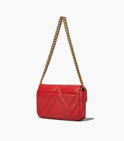 Marc Jacobs The Quilted Leather J Marc Mini Bag TRUE RED -Fashion Store MJI 2S3HSH016H03 617 F8F8F8 1 1 ALT2