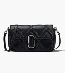 Marc Jacobs The Quilted Leather J Marc Large Shoulder Bag BLACK -Fashion Store MJI 2S3HSH023H03 001 F8F8F8 1 1 ALT4