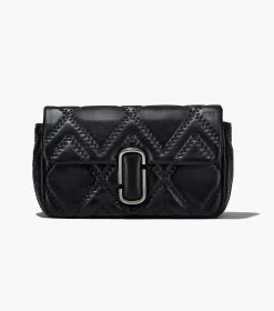 Marc Jacobs The Quilted Leather J Marc Large Shoulder Bag BLACK -Fashion Store MJI 2S3HSH023H03 001 F8F8F8 1 1 ALT6