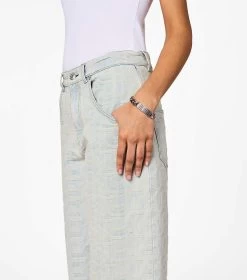 Marc Jacobs The Barcode Monogram ID Chain Bracelet AGED SILVER -Fashion Store MJI 2S3JBR001J12 045 F8F8F8 1 1 ALT3