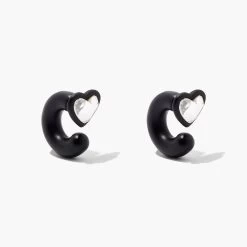 Marc Jacobs The Charmed Heart Hoops DTM BLACK MULTI