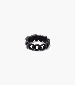Marc Jacobs The Charmed Marc Chain Ring BLACK MULTI -Fashion Store MJI 2S3JRN001J10 002 F8F8F8 1 1 ALT2