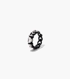 Marc Jacobs The Charmed Marc Chain Ring BLACK MULTI -Fashion Store MJI 2S3JRN001J10 002 F8F8F8 1 1 ALT3