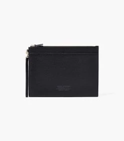 Marc Jacobs The Large Leather Wristlet BLACK -Fashion Store MJI 2S3SCP001S01 001 F8F8F8 1 1 MAIN 2