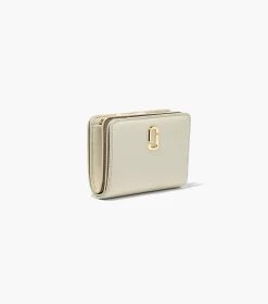 Marc Jacobs The J Marc Mini Compact Wallet CLOUD WHITE -Fashion Store MJI 2S3SMP003S01 123 F8F8F8 1 1 ALT2