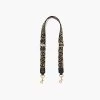 Marc Jacobs The Thin Outline Logo Webbing Strap WOLF GREY MULTI