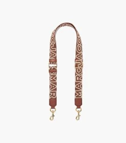 Marc Jacobs The Thin Outline Logo Webbing Strap ARGAN OIL MULTI -Fashion Store MJI 2S3SST002S02 213 F8F8F8 1 1 MAIN 3