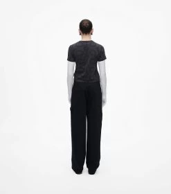 Marc Jacobs The Monogram Baby T-Shirt BLACK/CHARCOAL -Fashion Store MJI C605C08RE22 084 F8F8F8 1 1 ALT3