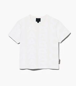 Marc Jacobs The Monogram Baby Tee EGGSHELL/OPTIC WHITE -Fashion Store MJI C605P02PF22 142 F8F8F8 1 1 ALT1