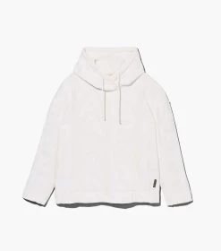 Marc Jacobs The Monogram Oversized Hoodie EGGSHELL/OPTIC WHITE -Fashion Store MJI C632P26SP22 142 F8F8F8 1 1 ALT1