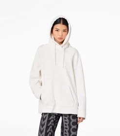Marc Jacobs The Monogram Oversized Hoodie EGGSHELL/OPTIC WHITE -Fashion Store MJI C632P26SP22 142 F8F8F8 1 1 ALT4