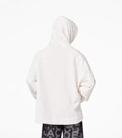 Marc Jacobs The Monogram Oversized Hoodie EGGSHELL/OPTIC WHITE -Fashion Store MJI C632P26SP22 142 F8F8F8 1 1 ALT6