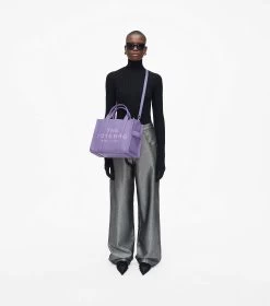 Marc Jacobs The Leather Medium Tote Bag LAVENDER 35 Marc Jacobs The Leather Medium Tote Bag LAVENDER -Fashion Store MJI H004L01PF21 530 F8F8F8 1 1 ALT1